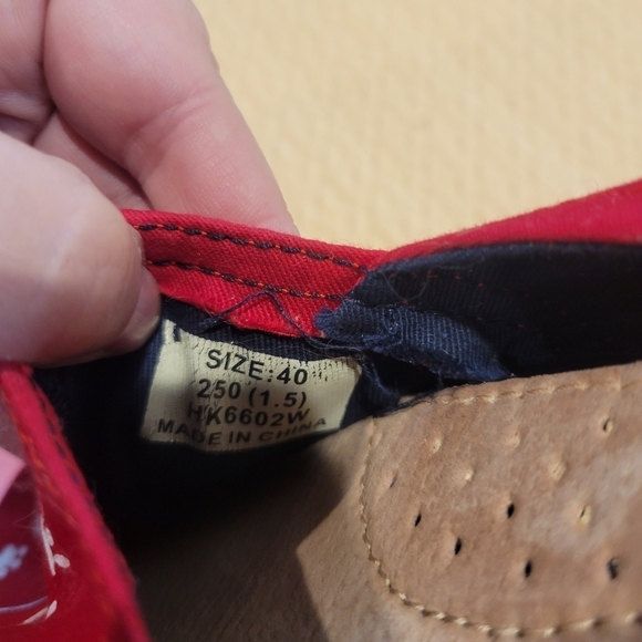 Tiosebon size 9 red cat lovers slip on shoes - Picture 8 of 9